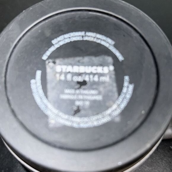 Starbucks Speckled Ceramic Coffee Mug 14 Oz Gray With Black Base - Picture 3 of 3